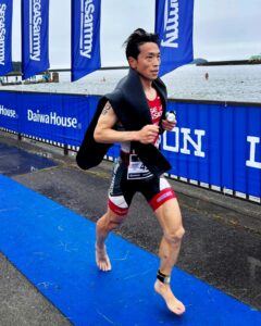 蒲郡オレンジトライアスロン大会で年代1位を獲りました！